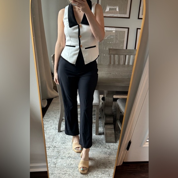 Elegant Tan Woven Block Summer Spring Heel Sandals - Picture 11 of 13